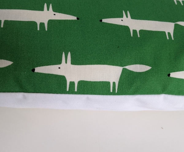 Cushion Cover in Scion Mini Mr Fox Green 16''